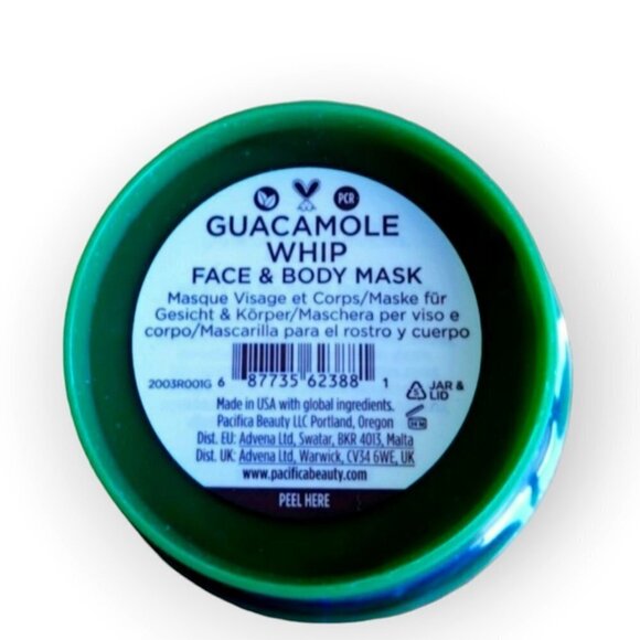 Pacifica Guacamole Whip Vegan Mask 4oz - Discontinued & Rare - Picture 3 of 6